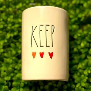 Rae Dunn Heart Keep Canister, Rae Dunn Home Decor